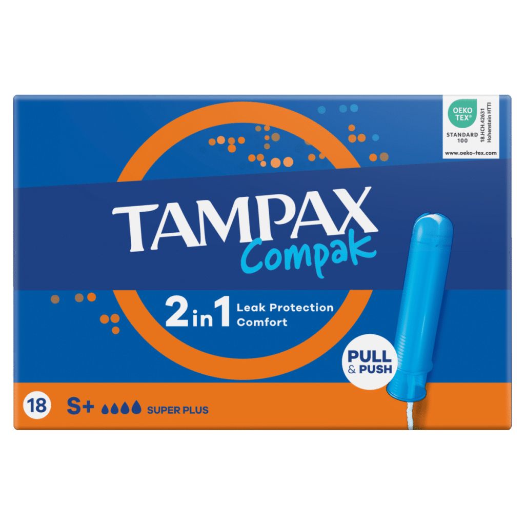 Tampax Compak Super Plus Tampons With Applicator x18