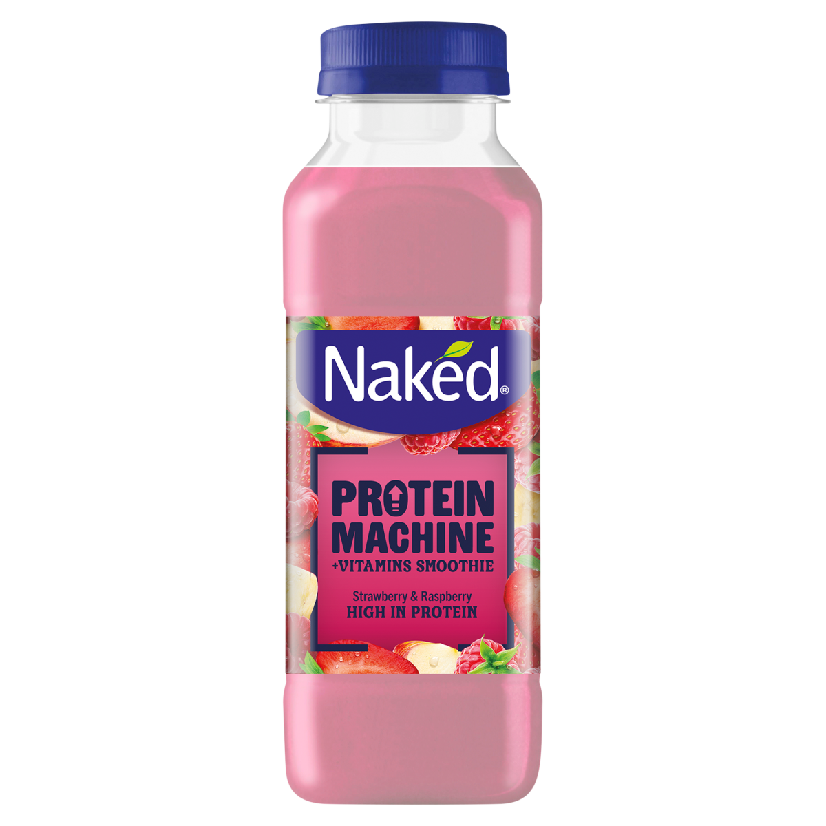 Naked Strawberry & Raspberry Protein Machine +Vitamins Smoothie 300ml