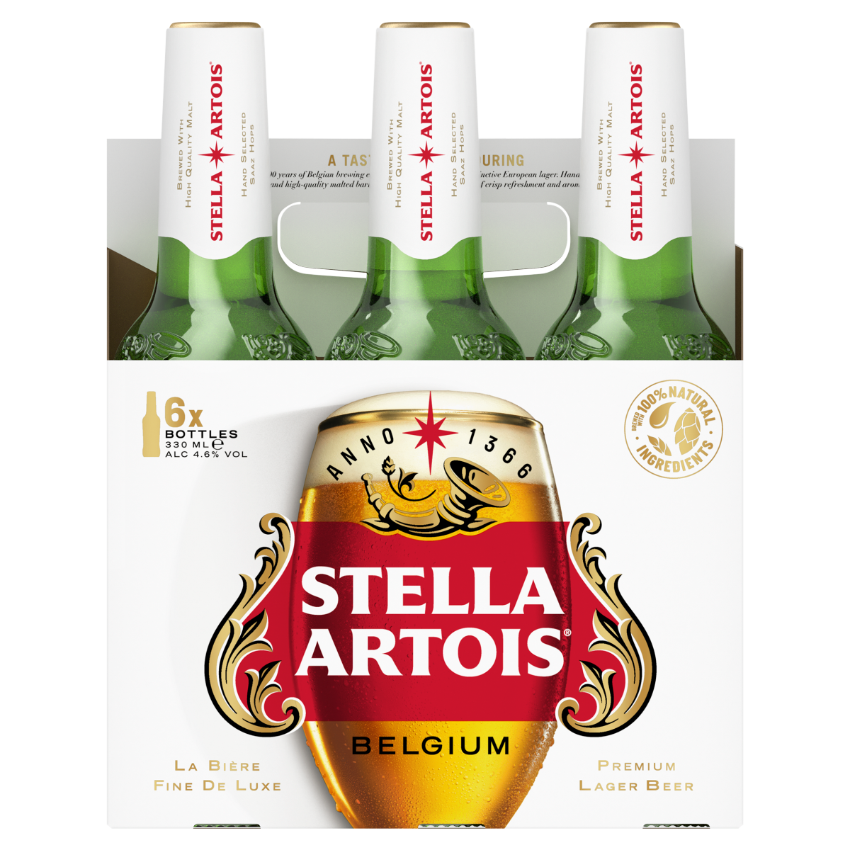 Stella Artois Belgium Premium Lager Beer 6 x 330ml