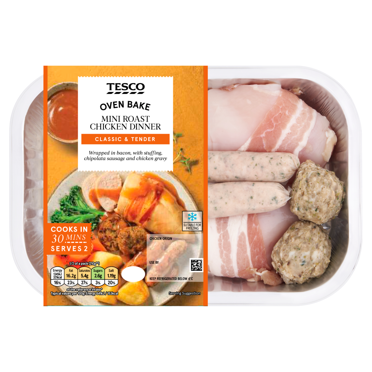 Tesco Mini Roast Chicken Dinner 458g