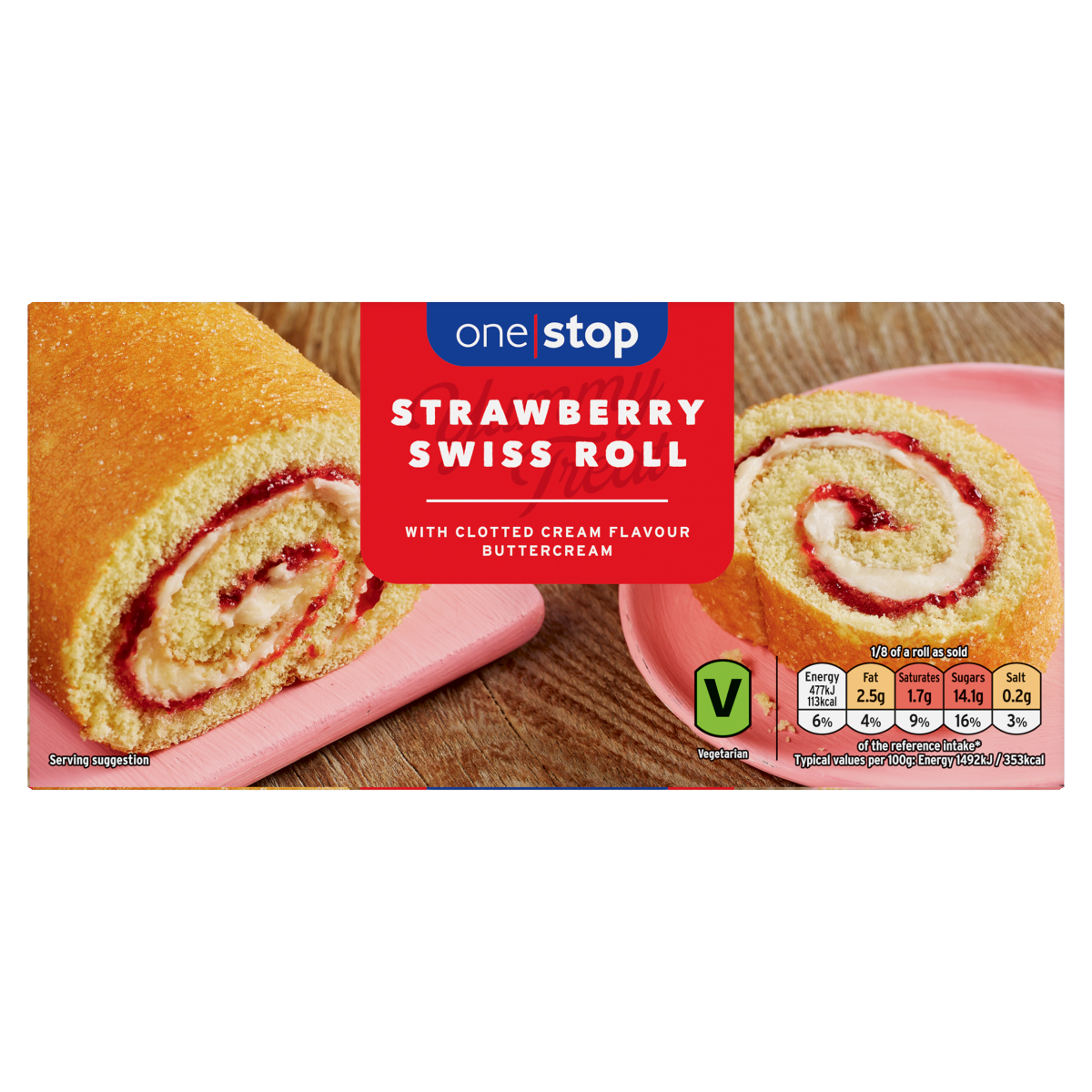 One Stop Strawberry Swiss Roll