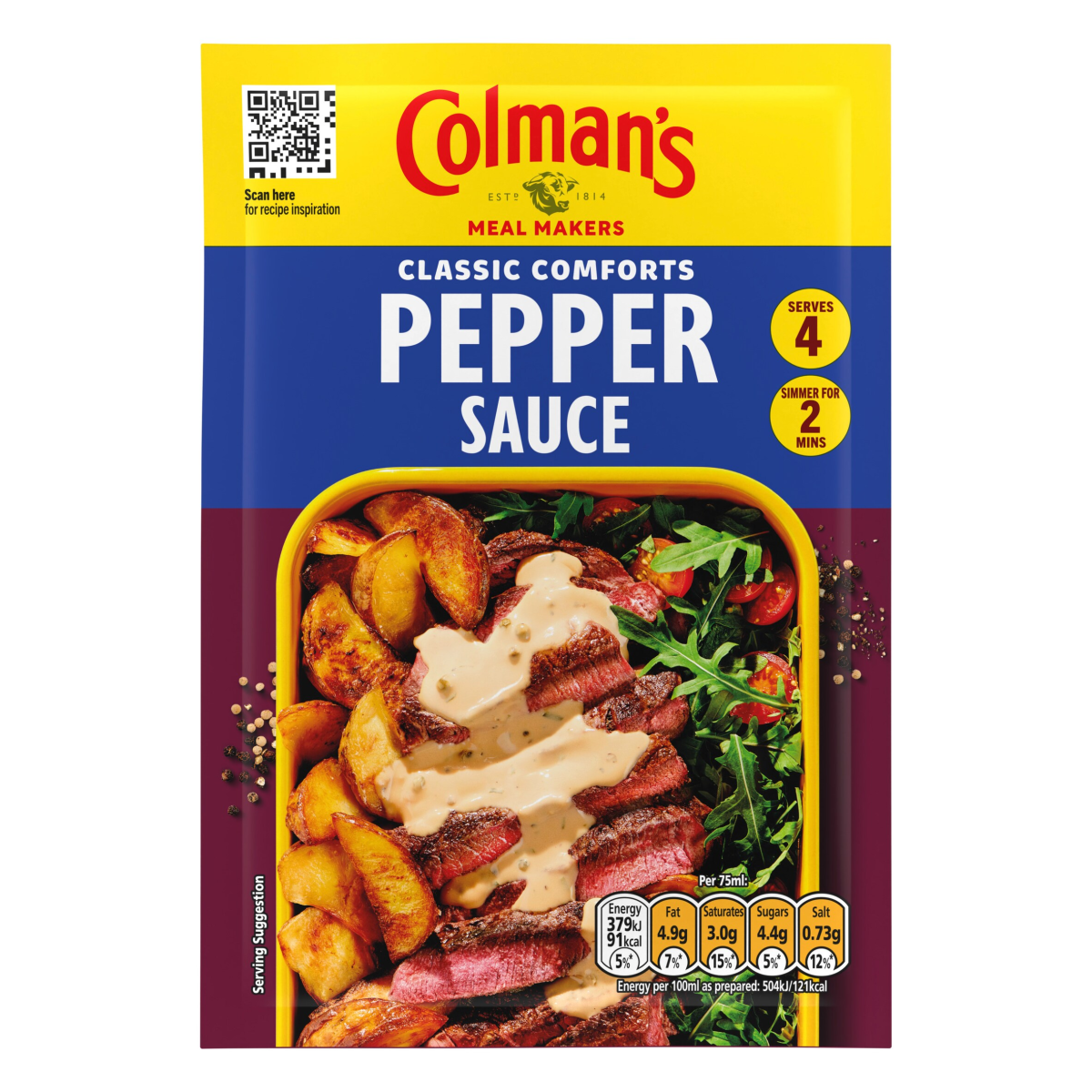 Colman’s Classic Comforts Sauce Mix Pepper Sauce 40 g