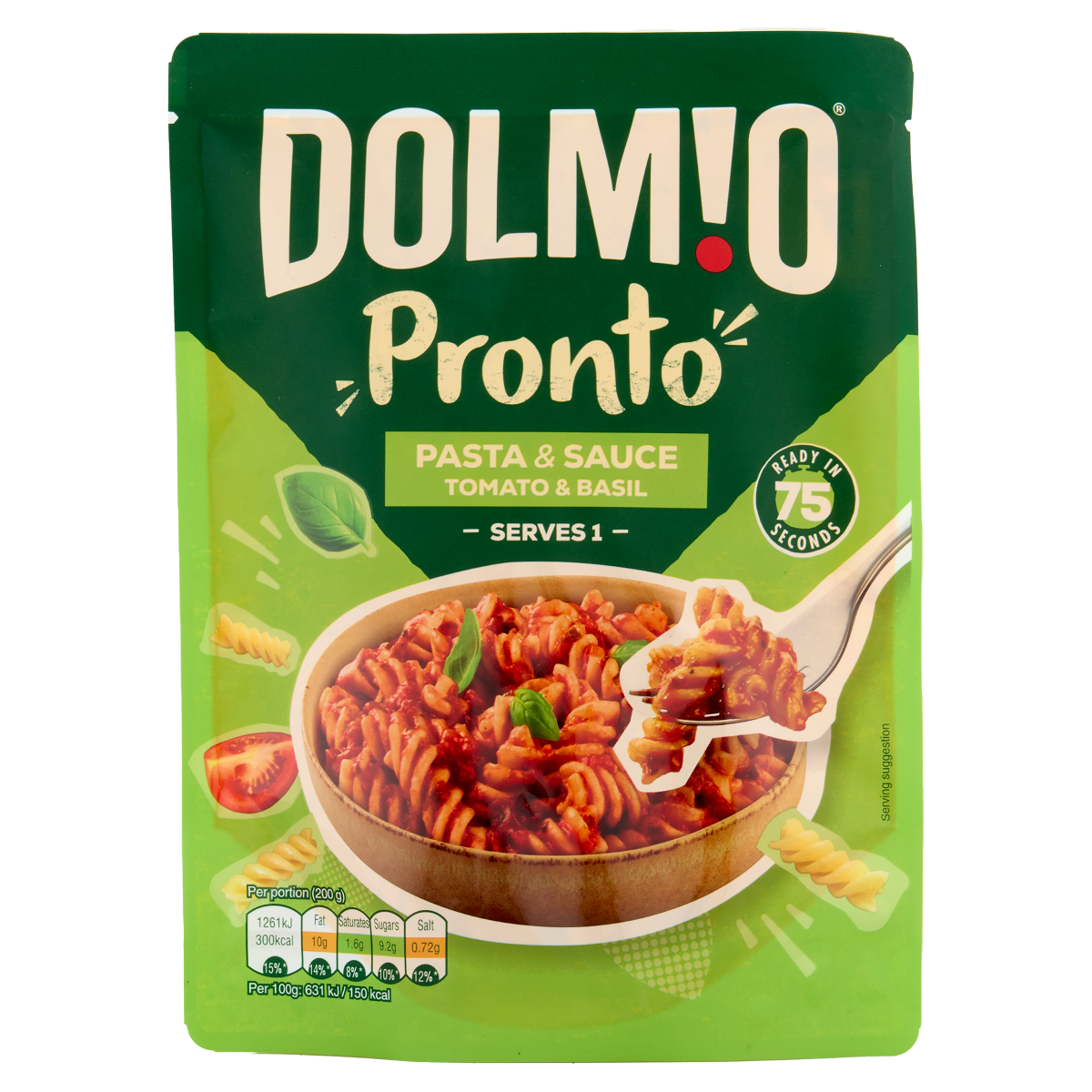 Dolmio Pasta & Sauce Tomato & Basil Pronto 200g