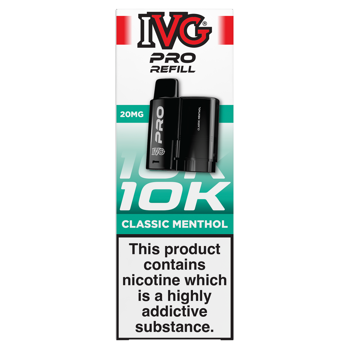IVG Pro Refill Classic Menthol 20mg/ml