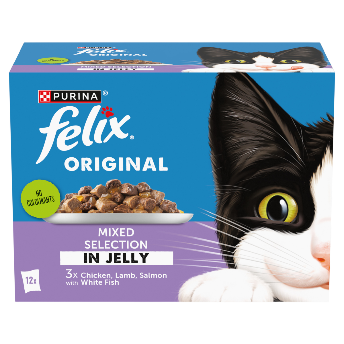 FELIX Original Mixed Selection in Jelly Wet Cat Food 12x85g