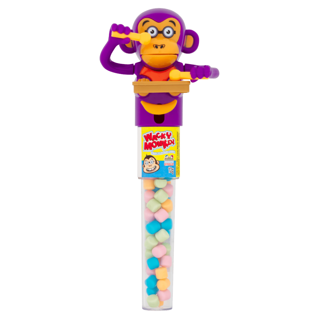 Wacky Monkey Fruit Flavour Candies 12g