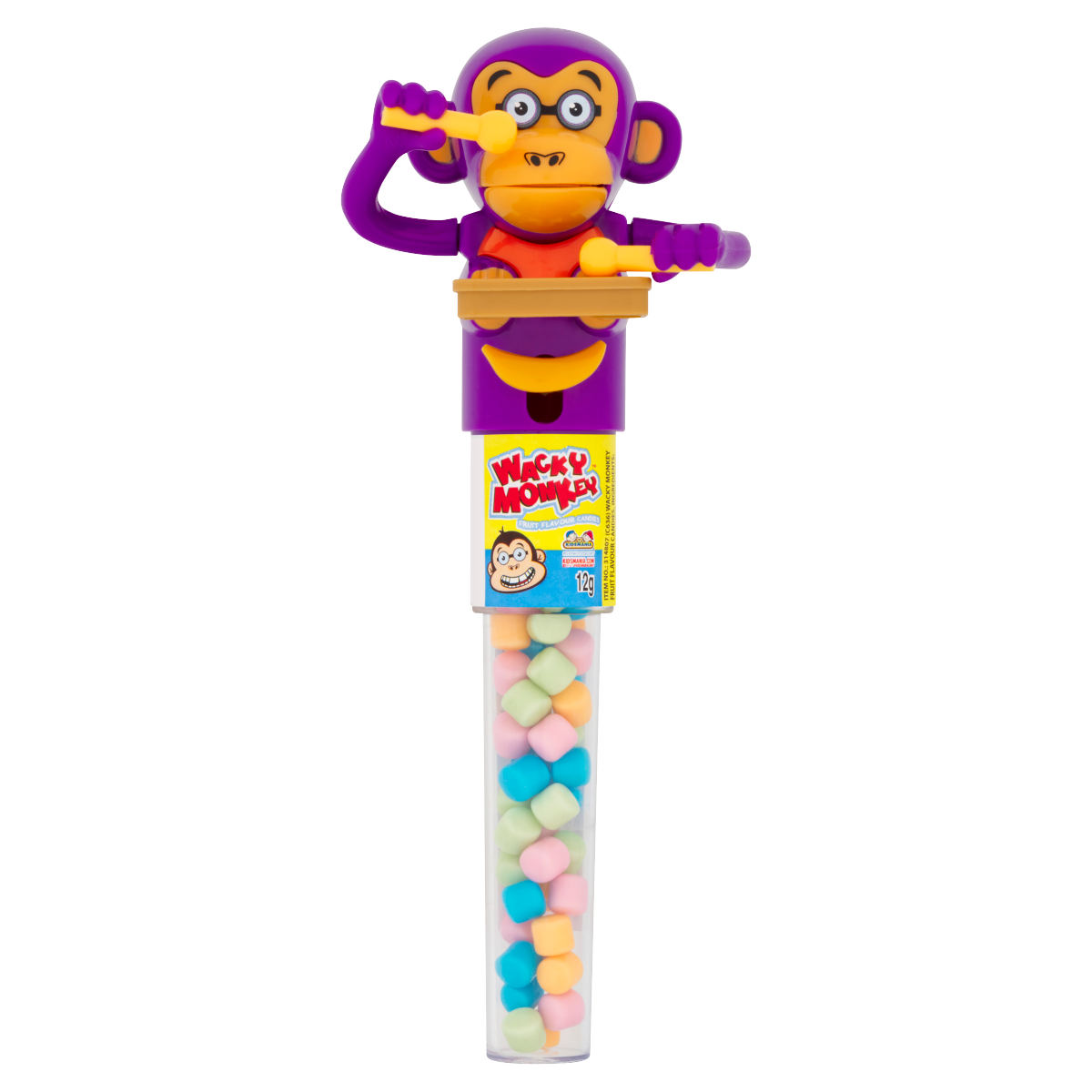 Wacky Monkey Fruit Flavour Candies 12g