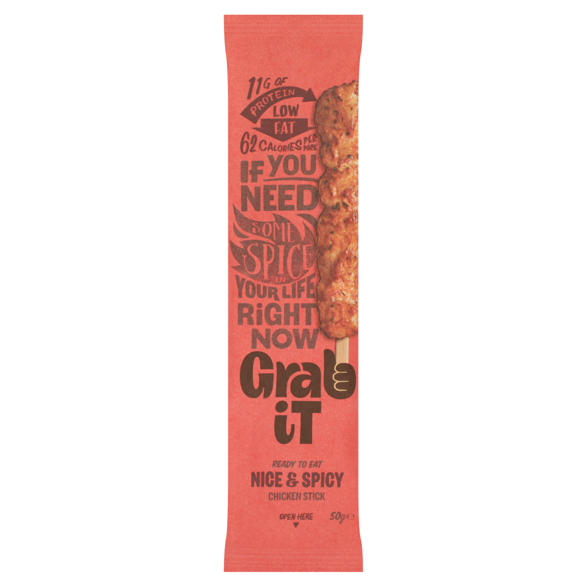 Grab It Nice & Spicy Chicken Stick 50g