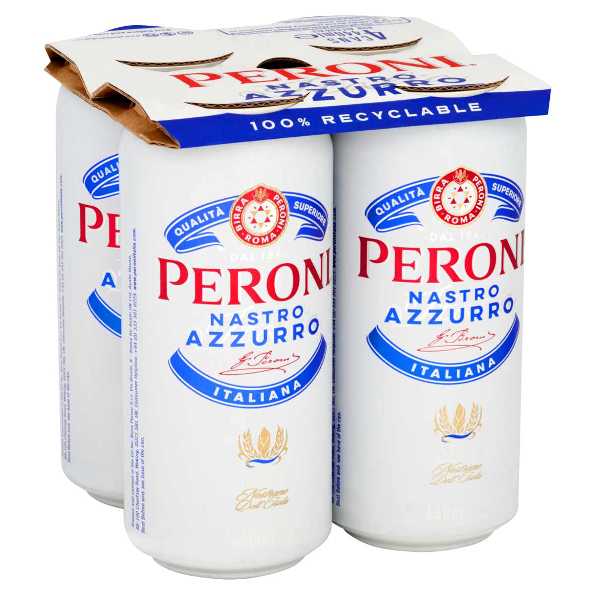 Peroni Nastro Azzurro 4 x 440ml