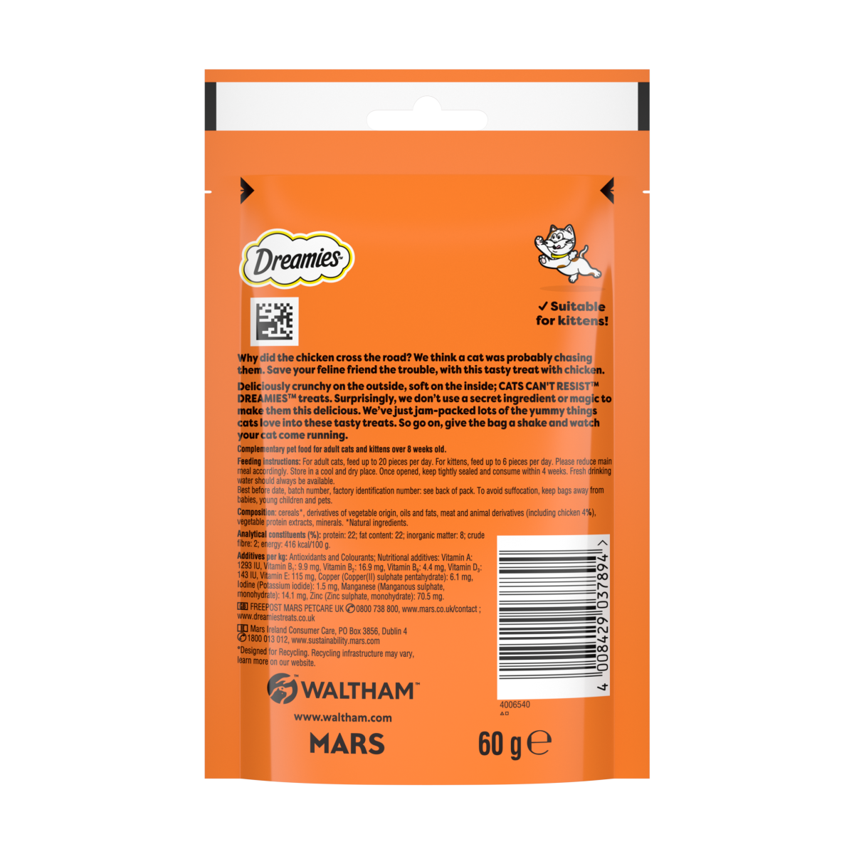 DREAMIES™ Cat Treat Biscuits with Chicken 60g