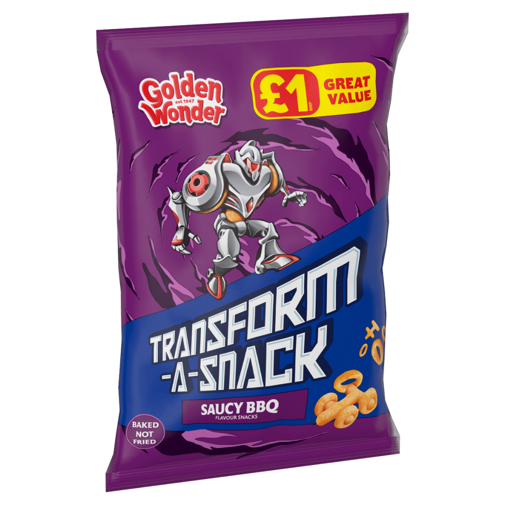 Golden Wonder Transform-A-Snack Saucy BBQ Flavour Snacks 56g