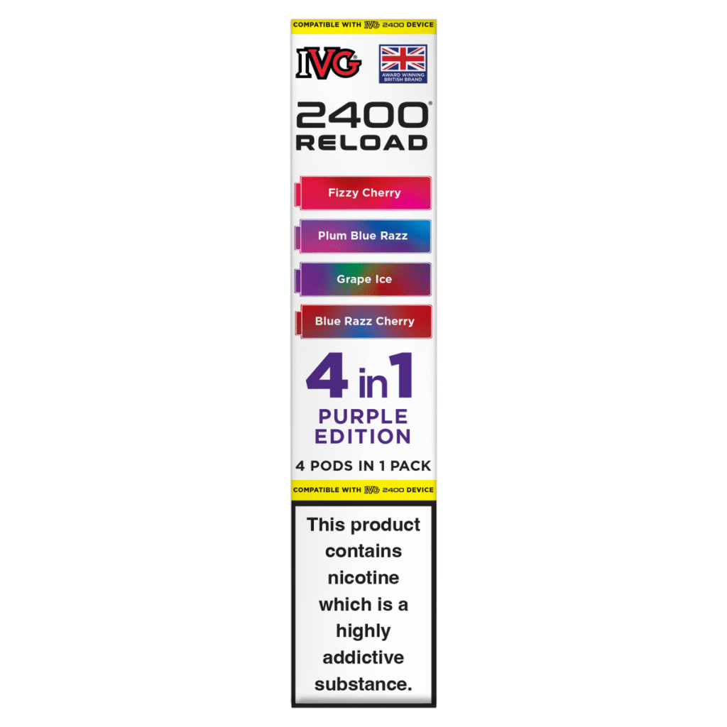 IVG 2400 Reload 4 in 1 Purple Edition Pods