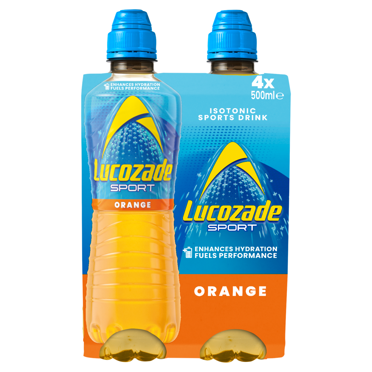 Lucozade Sport Drink Orange 4 x 500ml