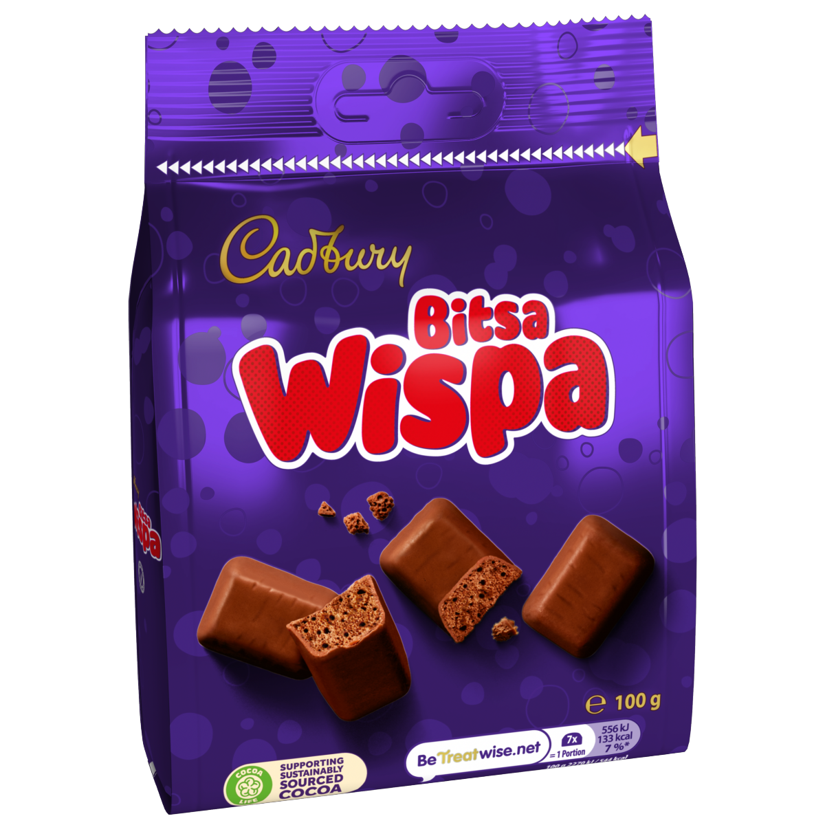 Cadbury Bitsa Wispa Chocolate Bag 100g
