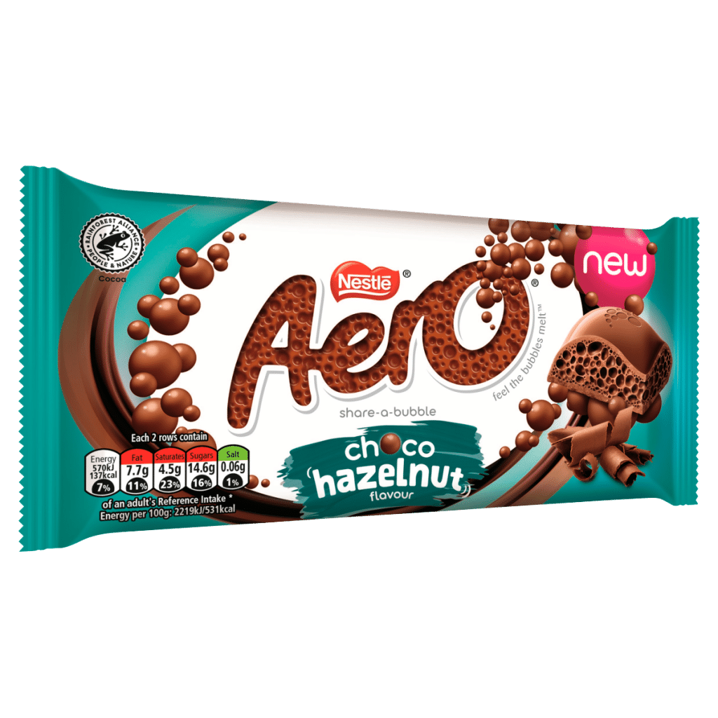 Aero Hazelnut Flavour Choco 90g