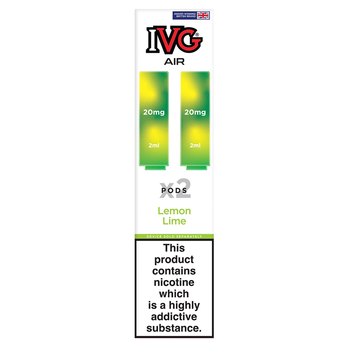 IVG Air Lemon Lime Pods 2ml