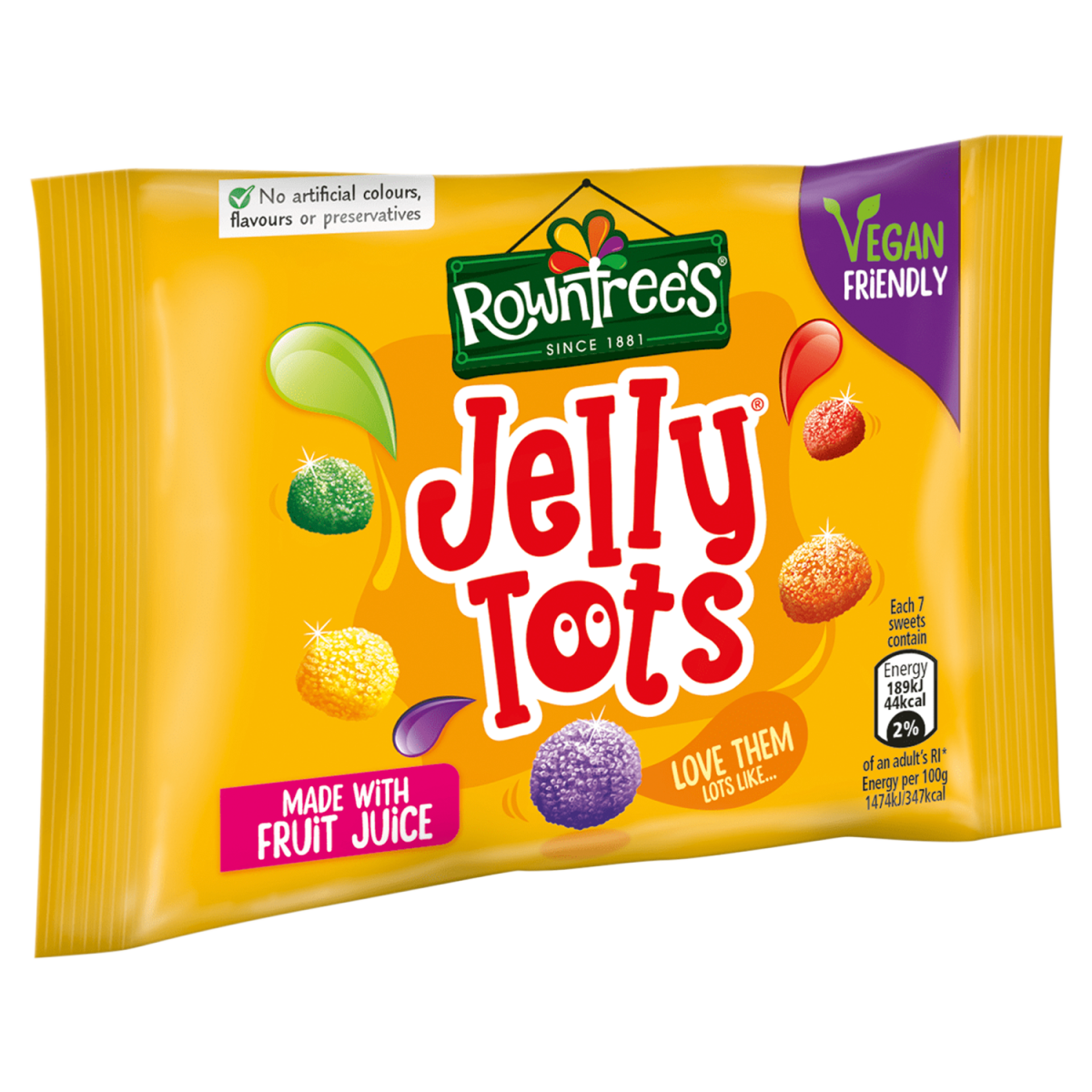Rowntree’s Jelly Tots Sweets Bag 42g