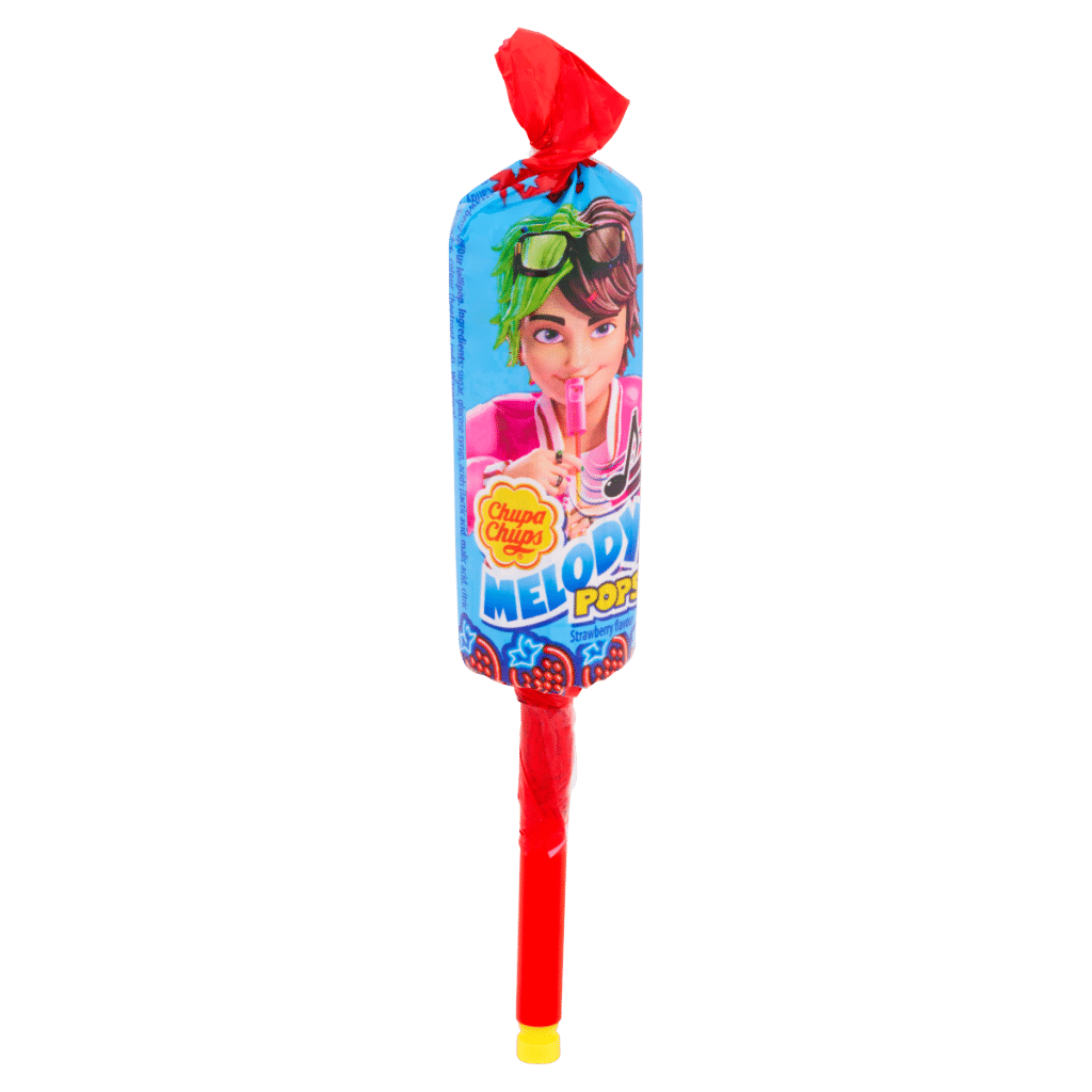 Chupa Chups Melody Pops Strawberry Flavour 15g