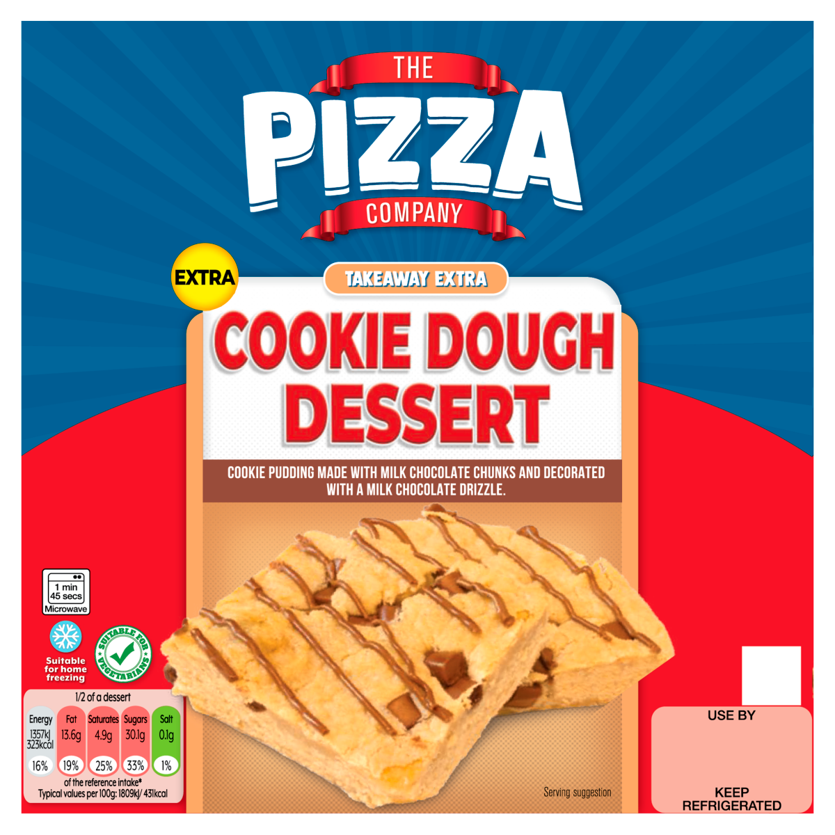 The Pizza Company Takeaway Extra Cookie Dough Dessert 150g