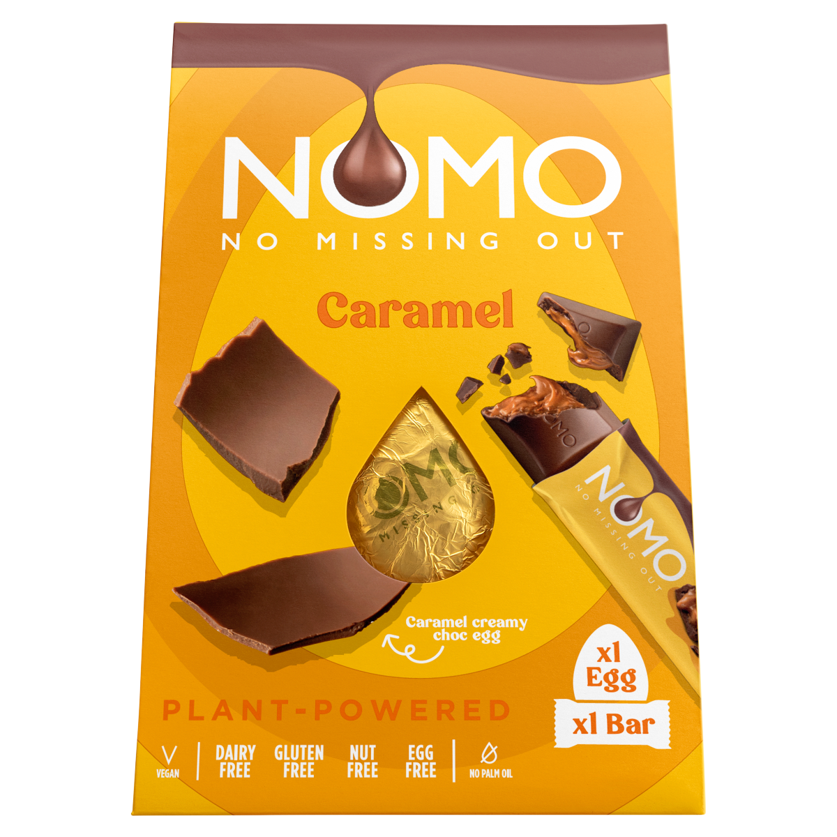 Nomo Caramel Creamy Choc Egg 148g
