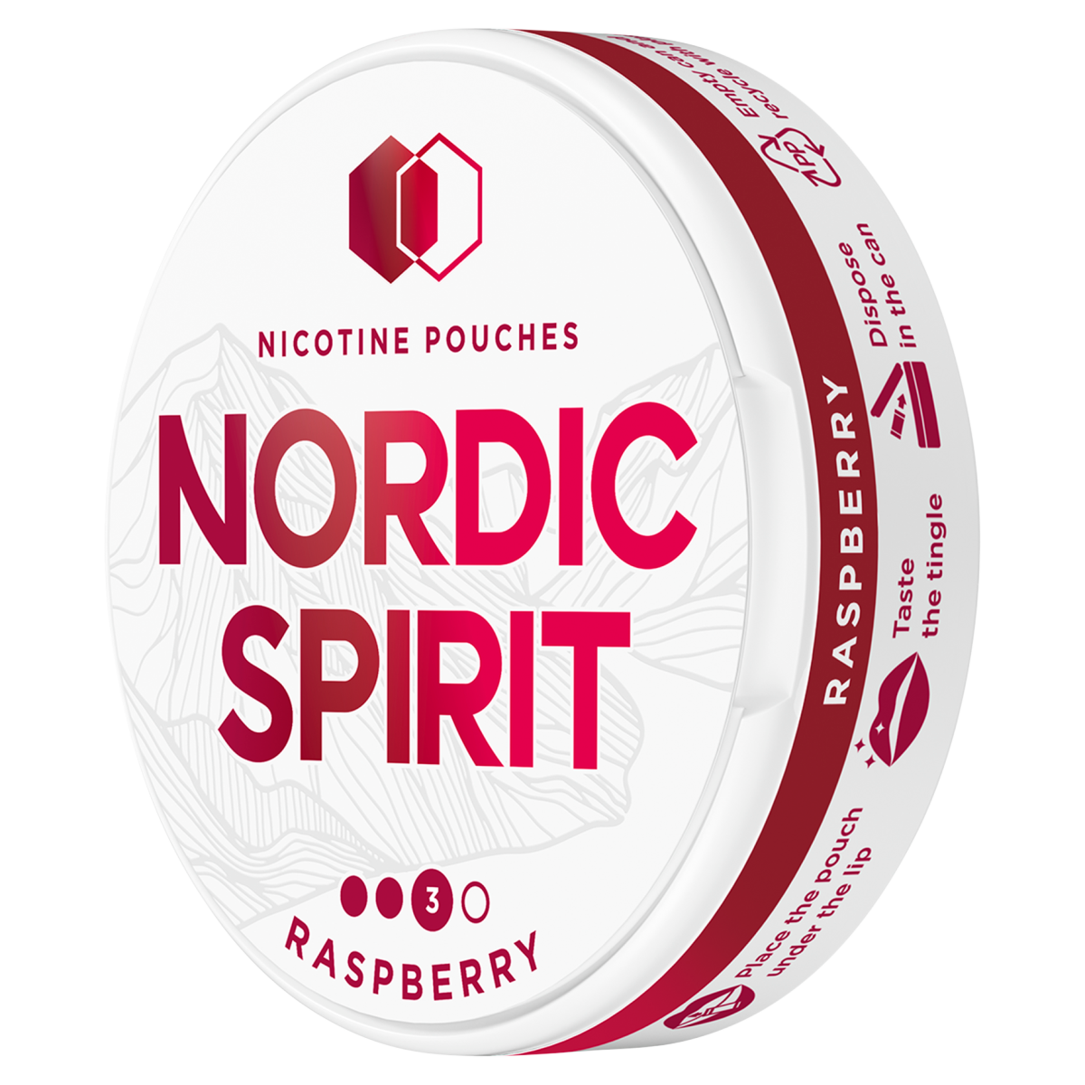 Nordic Spirit Raspberry Strong Nicotine Pouches