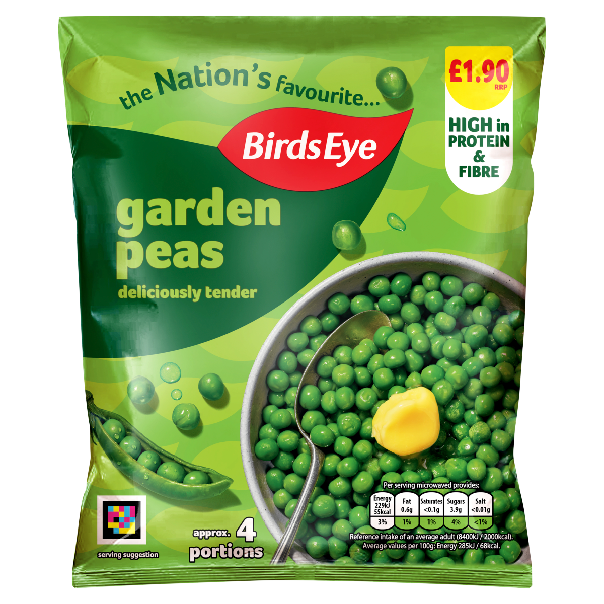 Birds Eye Garden Peas 375g