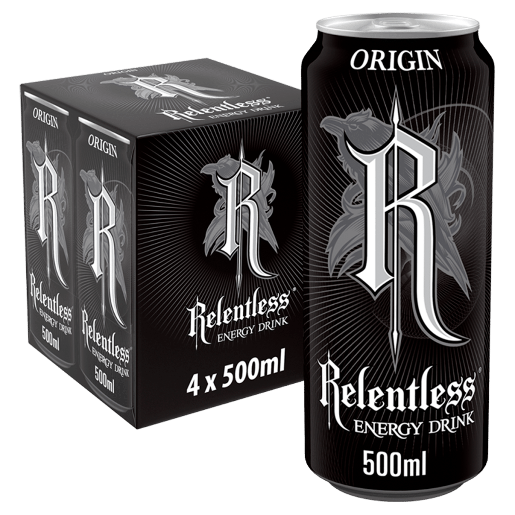 Relentless Origin Energy Drink 4 x 500ml
