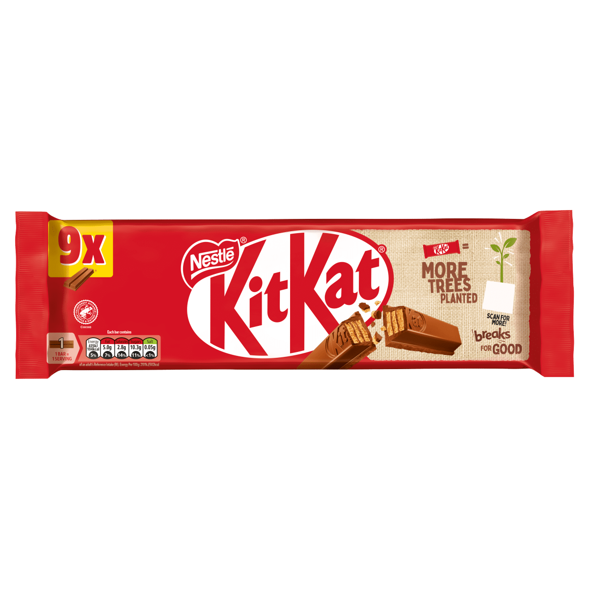 KitKat 2 Finger Original 9 x 20.7g (186.3g) - One Stop