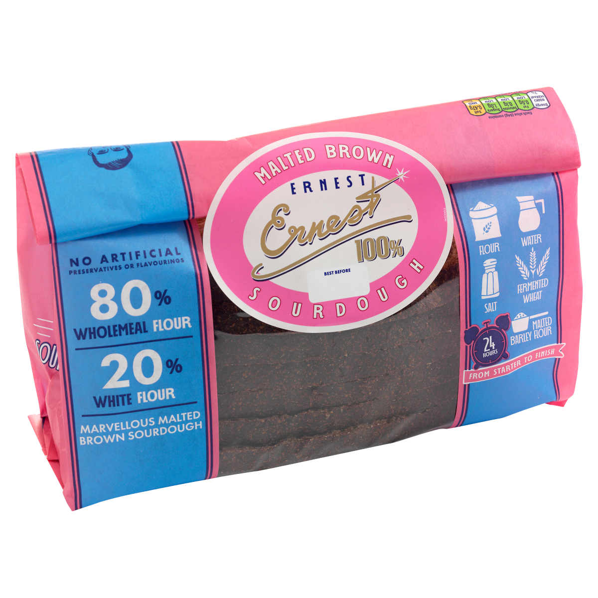 Ernest 100% Sourdough Malted Brown 450g