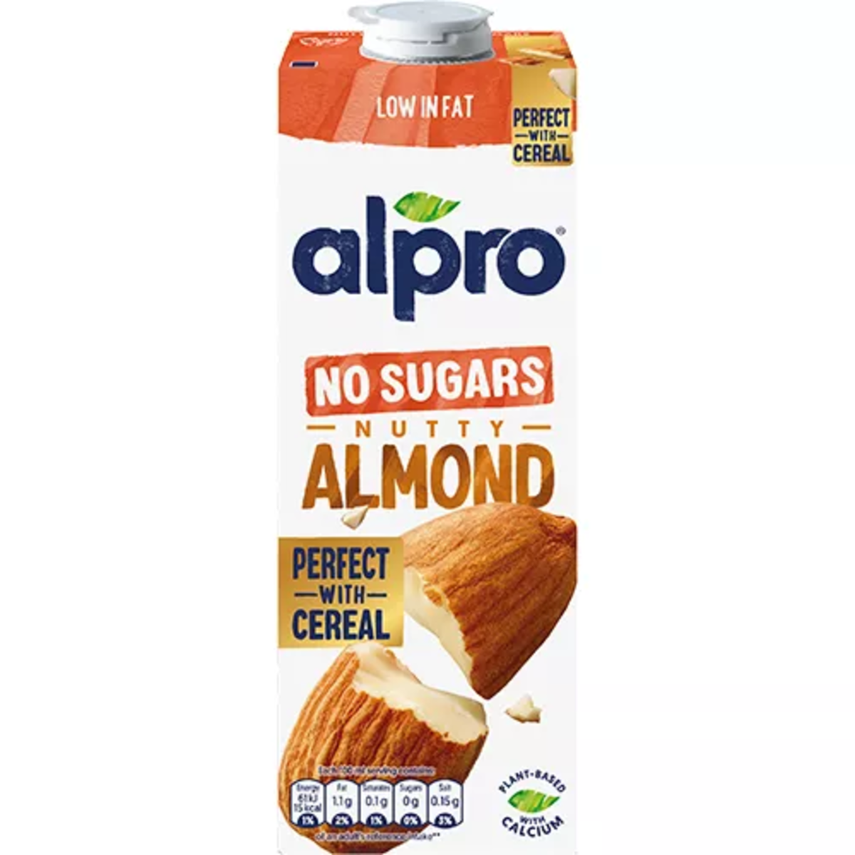 Alpro Almond No Sugar Long Life Dairy Free Drink 1L