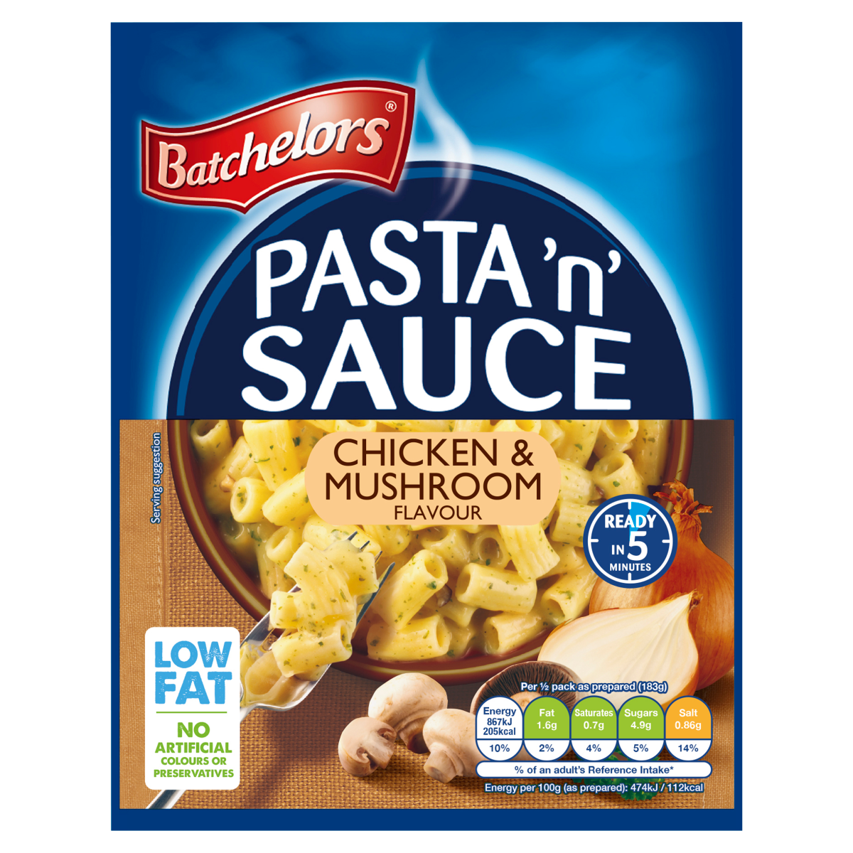Batchelors Pasta ‘n’ Sauce Chicken & Mushroom Flavour 99g