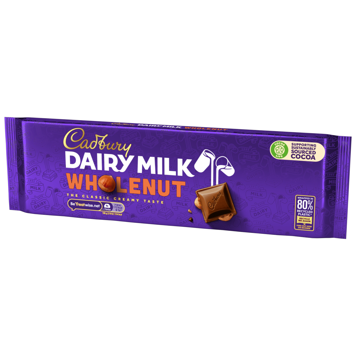 Cadbury Dairy Milk Whole Nut Chocolate Tablet 280g