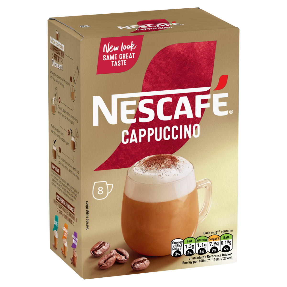 Nescafé Gold Cappuccino 8 x 15.5g (124g)