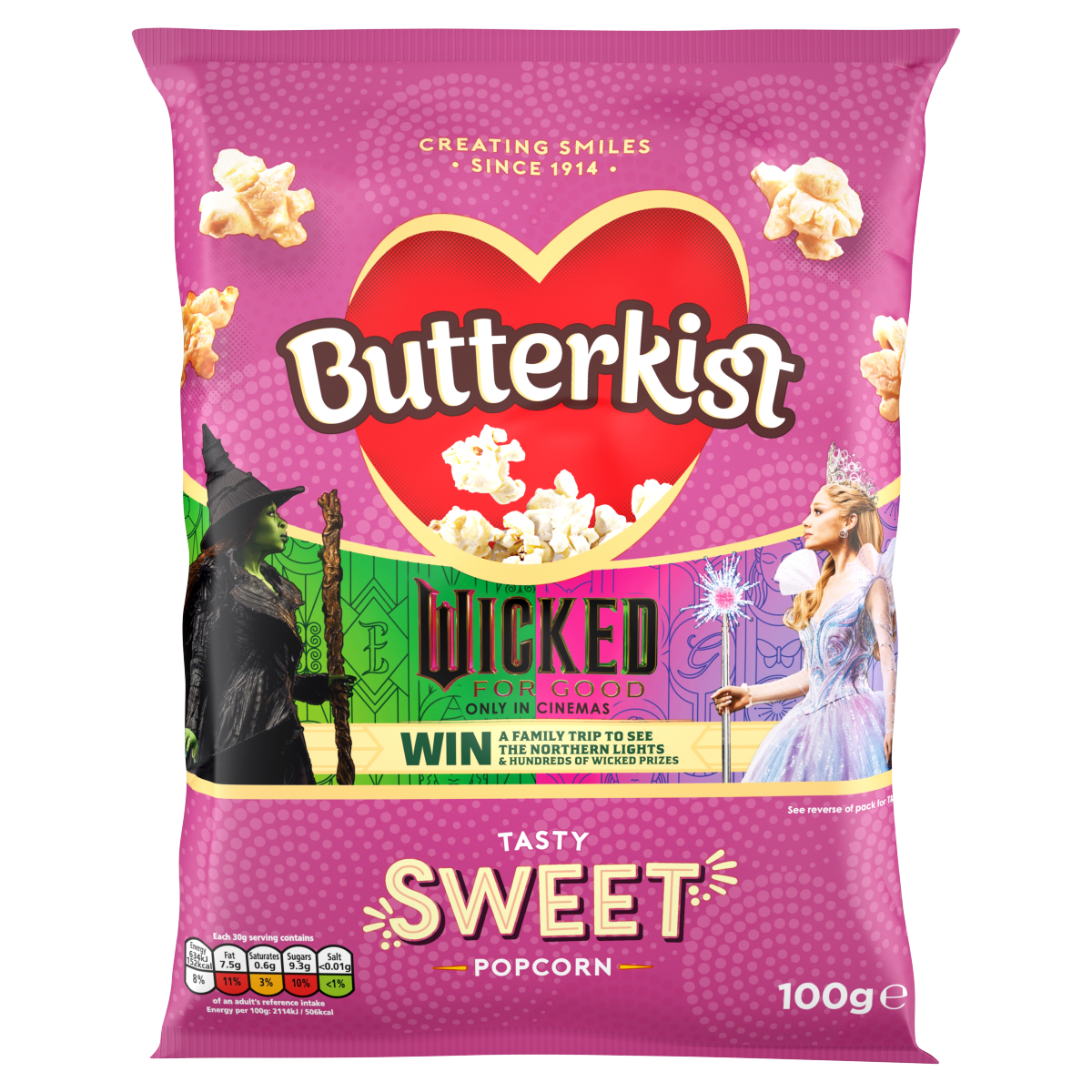 Butterkist Tasty Sweet Popcorn 100g