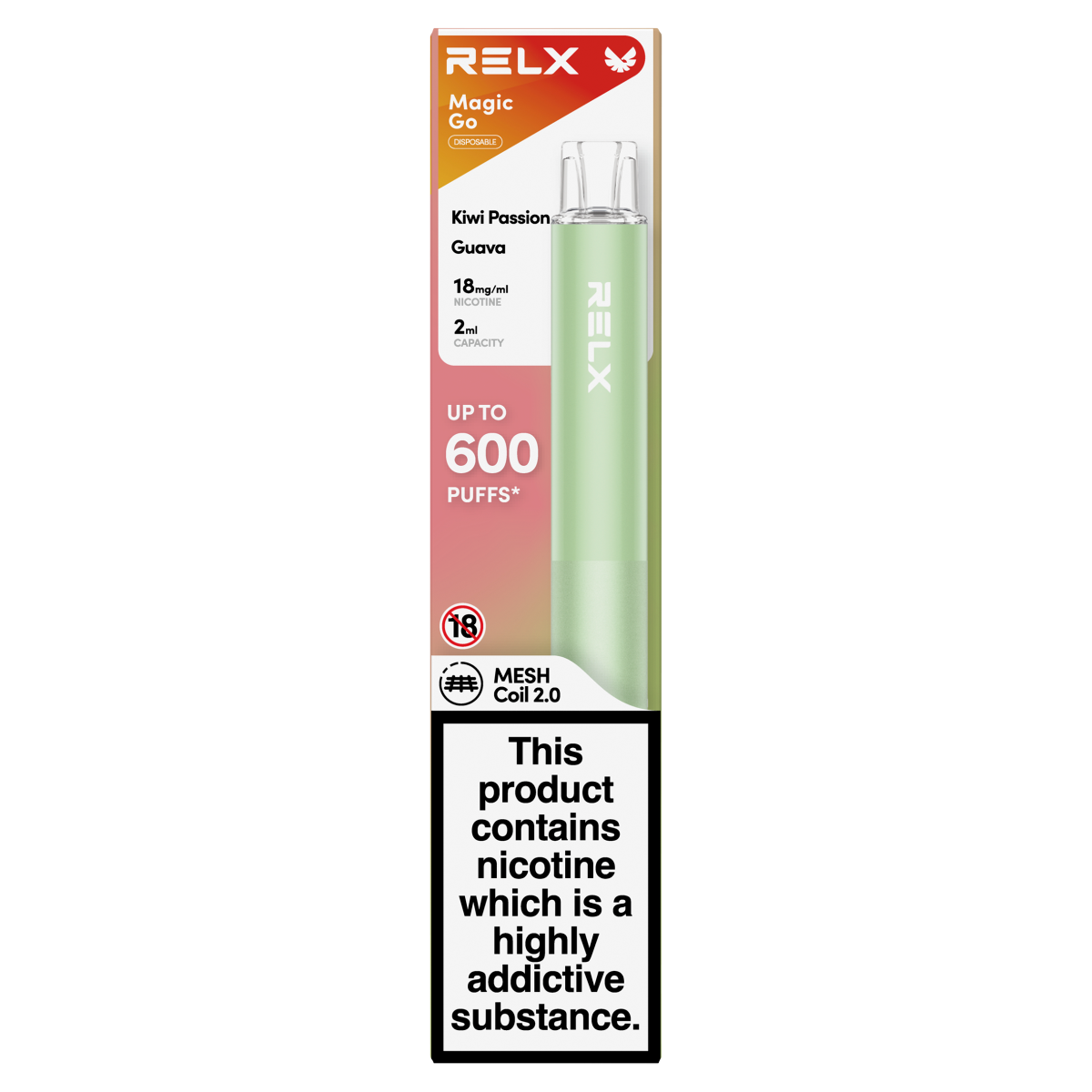 Relx Magic Go Disposable Kiwi Passion Guava