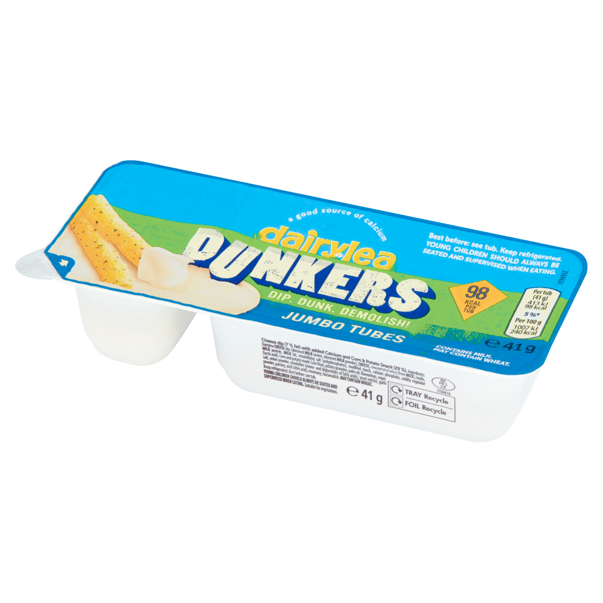 Dairylea Dunkers Jumbo Tubes Cheese Snacks 41g