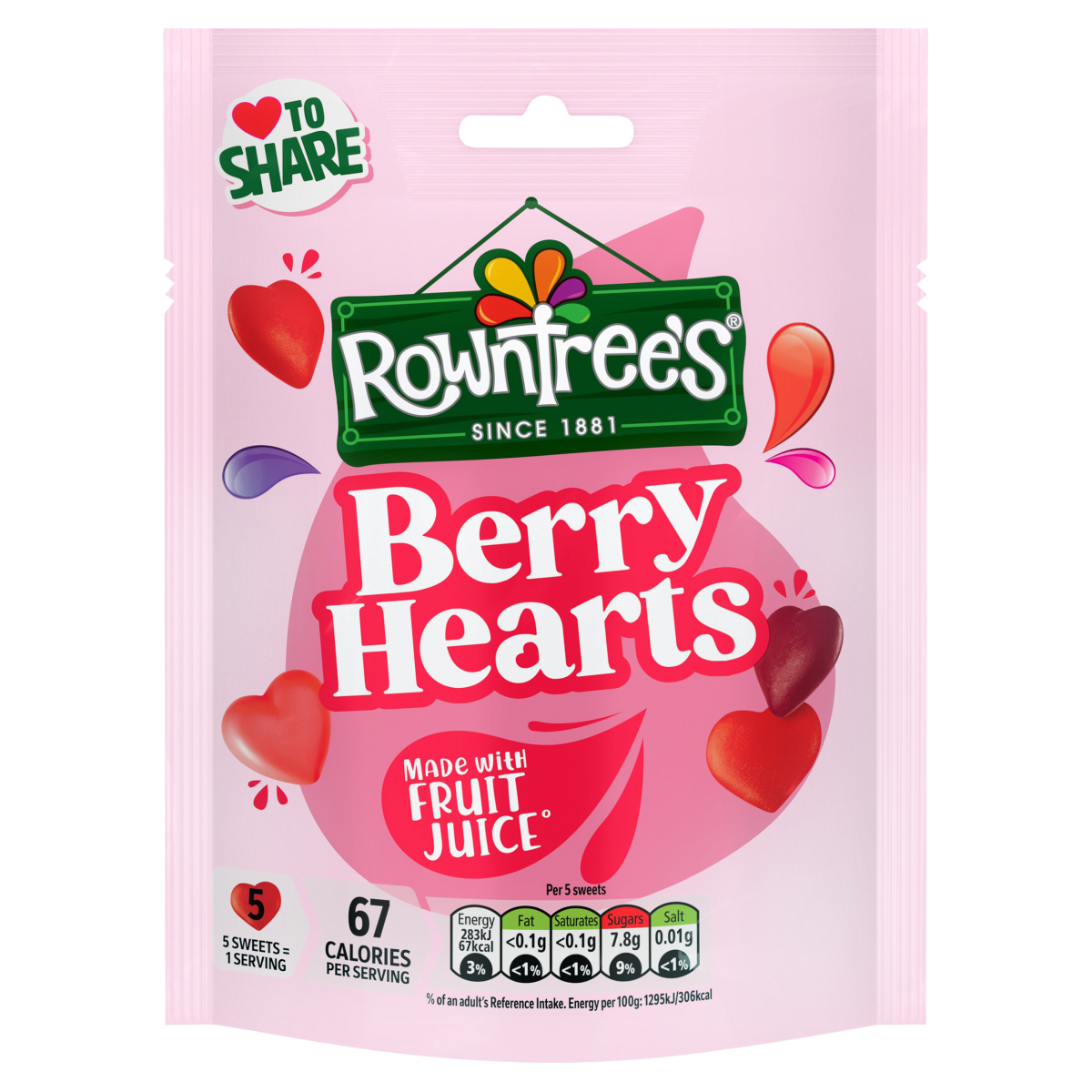 Rowntree’s Berry Hearts 115g