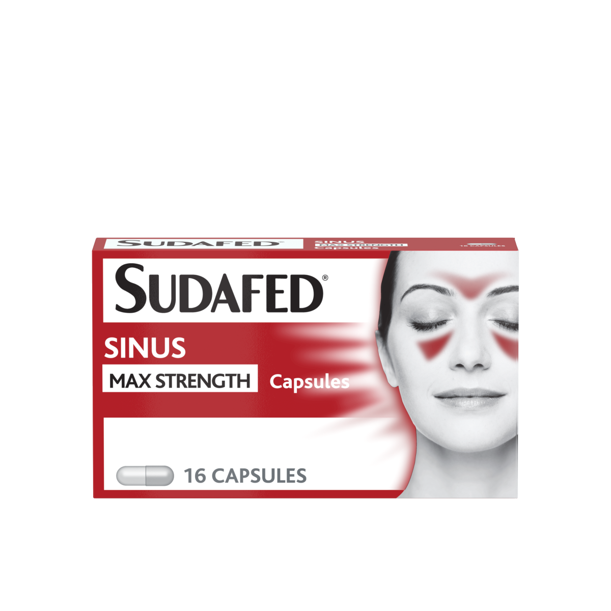 Sudafed Sinus Max Strength Capsules Pack of 16