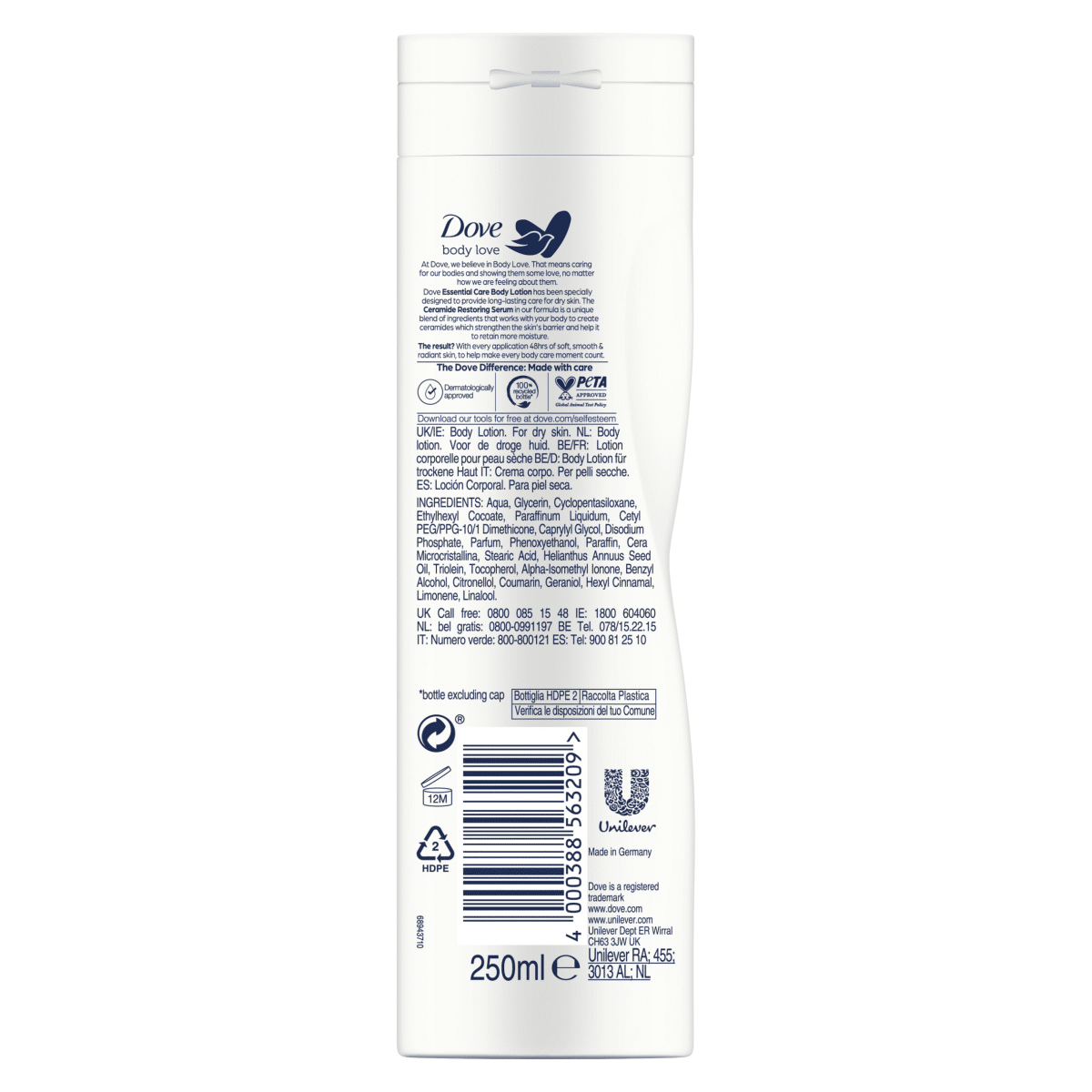 Dove Body Lotion Essential 250ml