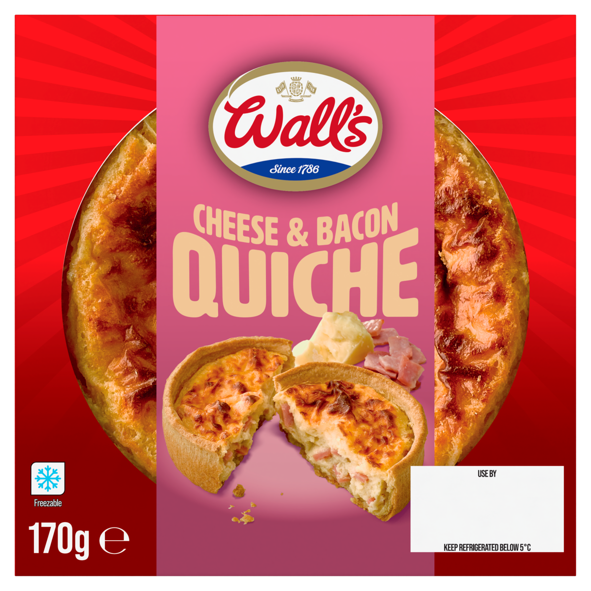 Wall’s Cheese & Bacon Quiche 170g