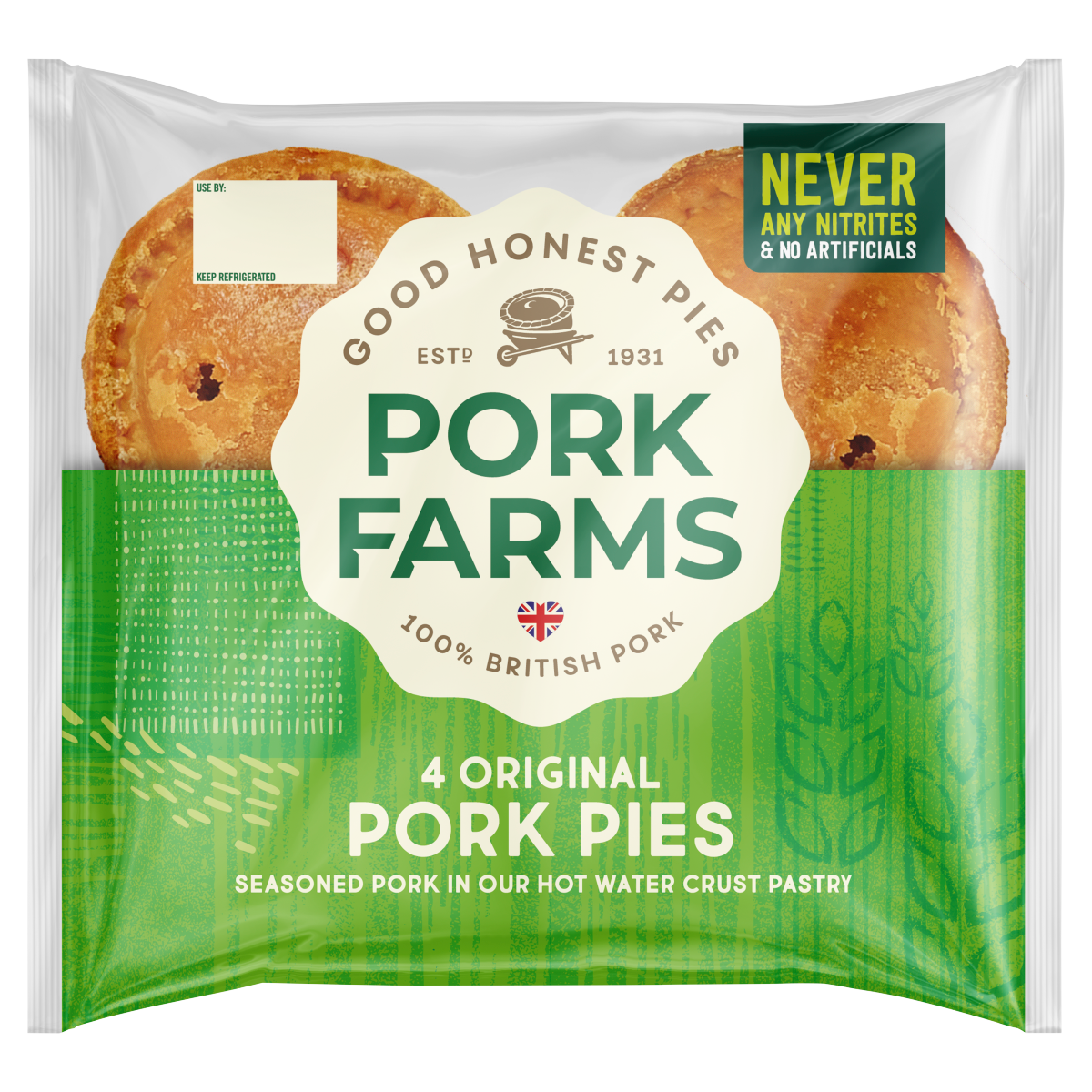 Pork Farms 4 Original Mini Pork Pies 200g