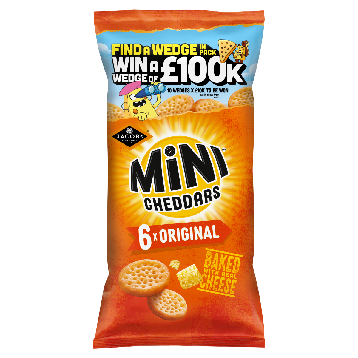 Jacob’s 6 Original Mini Cheddars 138g