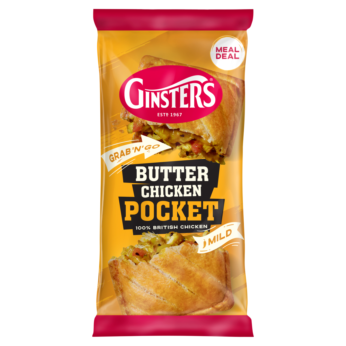 Ginsters Butter Chicken Pocket 100g