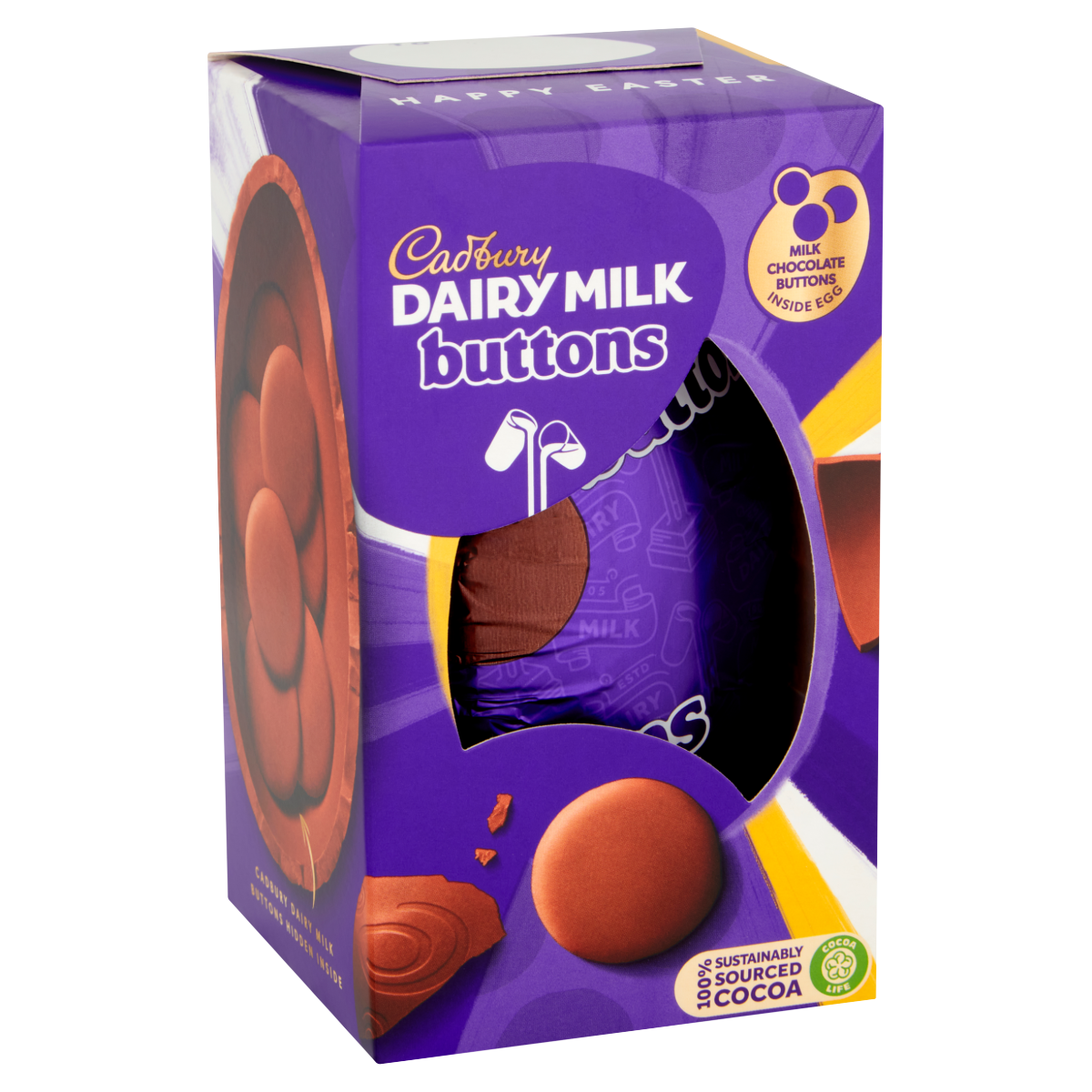 Cadbury Dairy Milk Giant Buttons Chocolate Easter Egg 96g