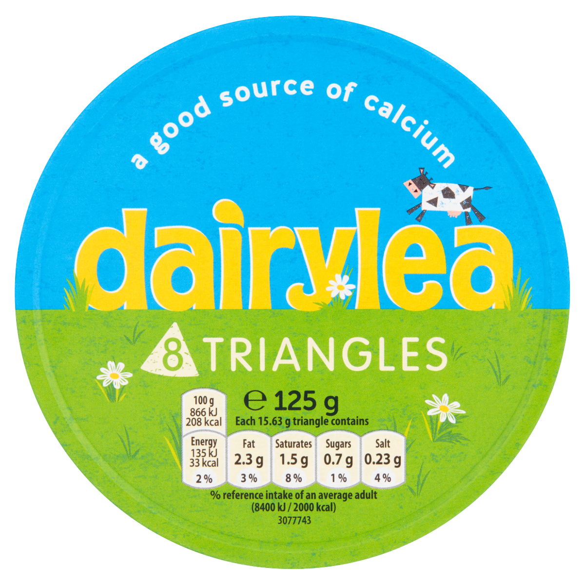 Dairylea Cheese Spread Triangles 8 Pack Multipack 125 g
