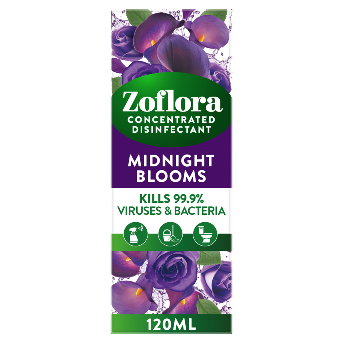 Zoflora Concentrated Multipurpose Disinfectant Midnight Blooms 120ml