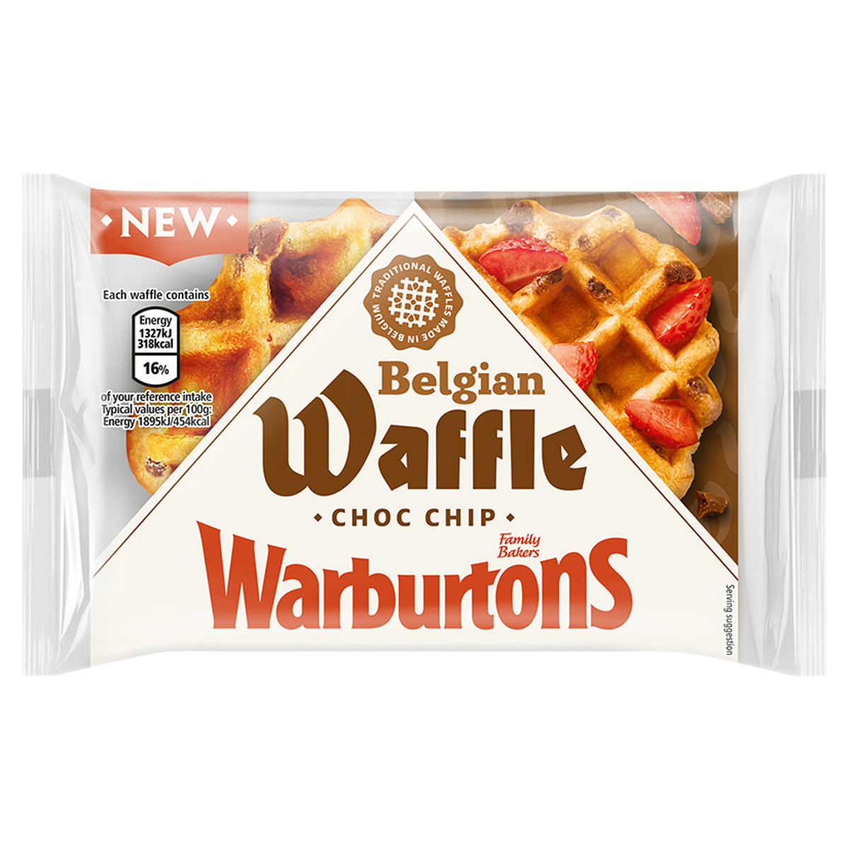 Warburtons Choc Chip Belgian Waffle 70g