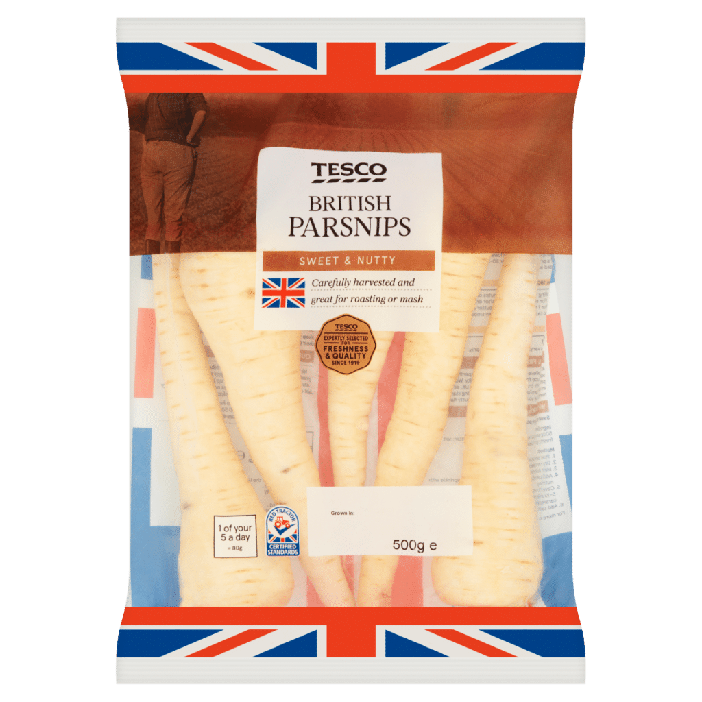 Tesco British Parsnips 500g