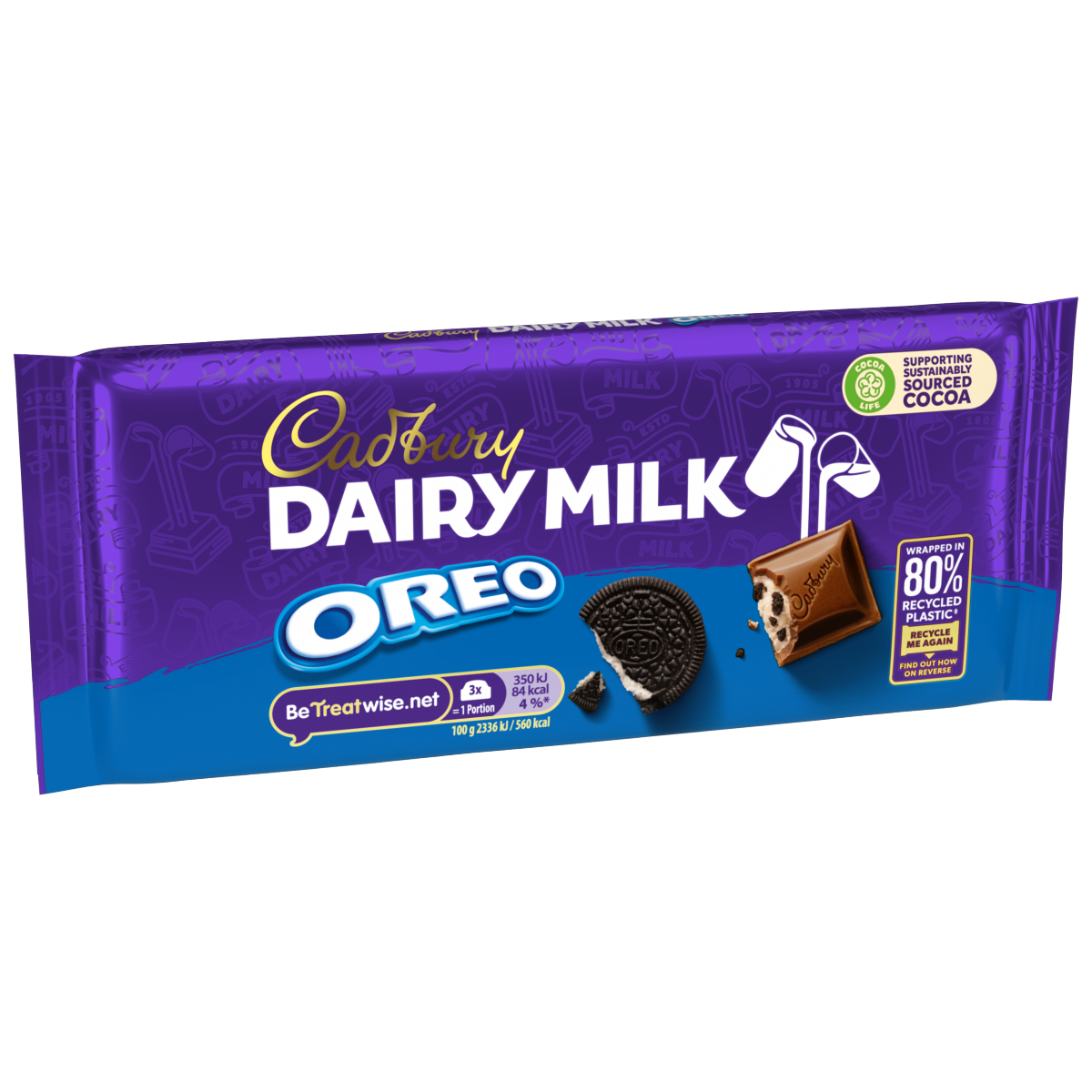 Cadbury Dairy Milk Oreo Chocolate Bar 120g
