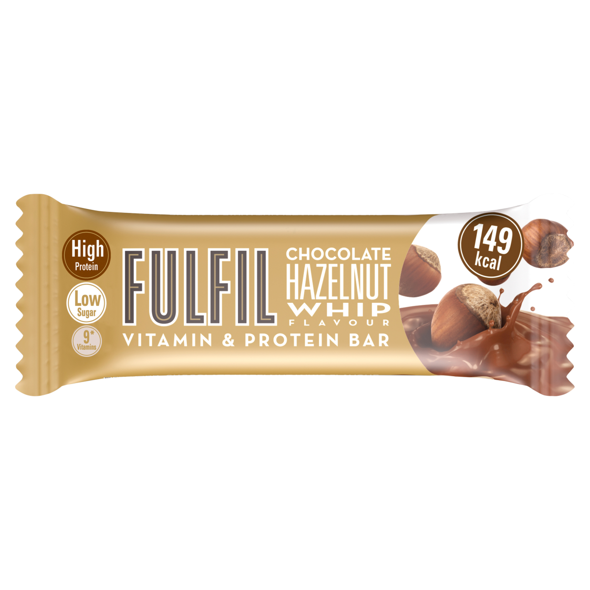 FULFIL Chocolate Hazelnut Whip Flavour Vitamin & Protein Bar 40g